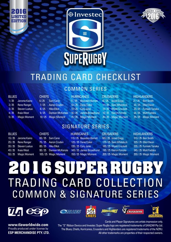 2016 Super Rugby Limited Edition - Box Set - Image 2