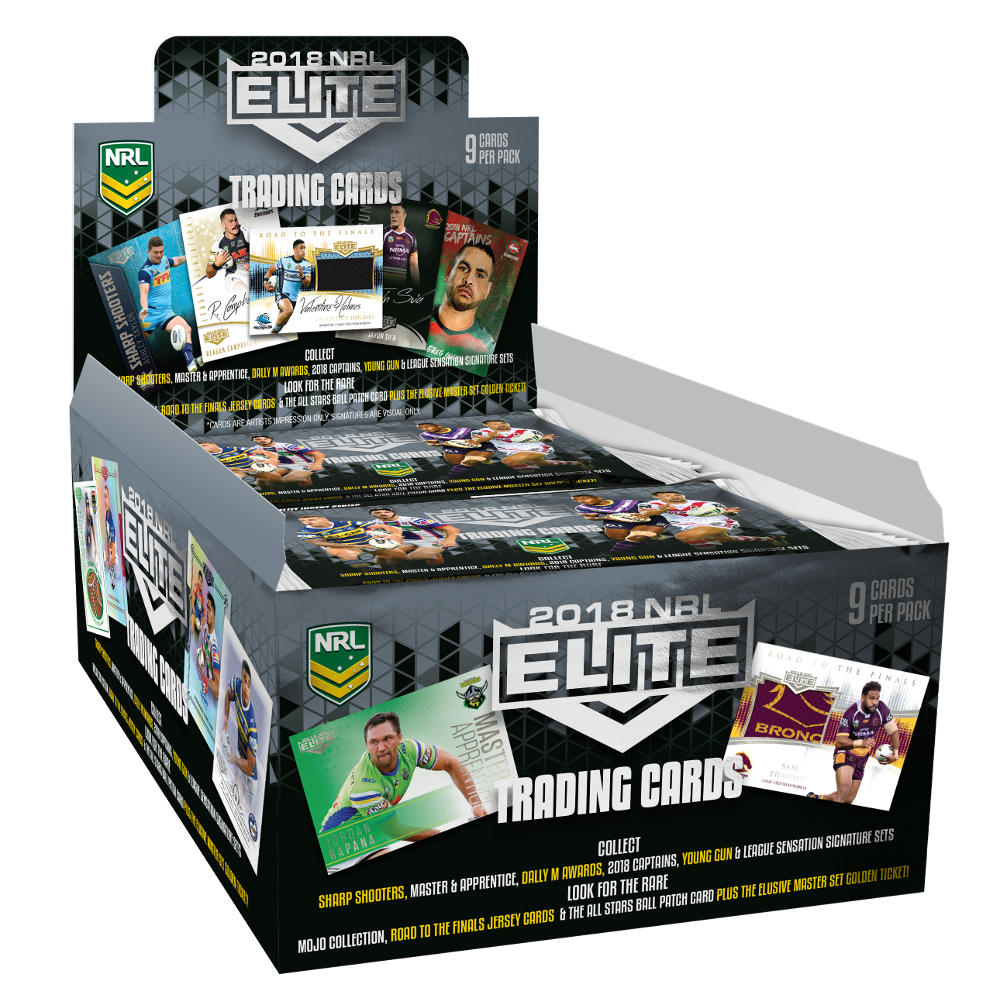 2018 NRL Elite Box (24 Packets) Card Central